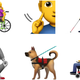 Illustration for article titled Apple Proposes First Accessibility Emoji, Including Guide Dogs and Prosthetics